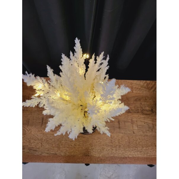 Countryfield Astilbe boeket met LED verlichting wit - Sfeervolle kunstbloemen