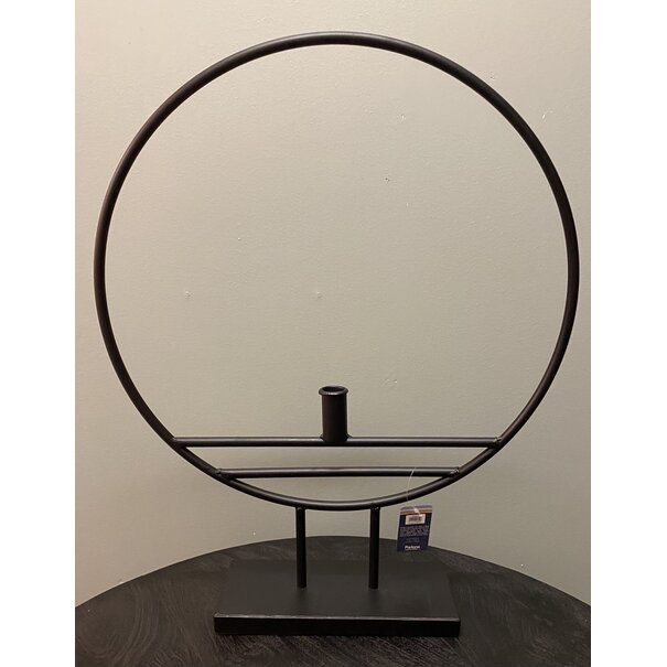 Parlane Parlane Kandelaar HOOP Zwart - 58x8x44,5 cm