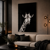 Schilderij Mocambo zwart rechthoek - Glazen wanddecoratie