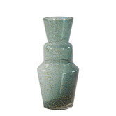 Vaas TROSMU glas donker groen-goud Ø14,5x31,5 cm
