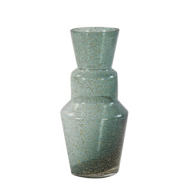 Vaas TROSMU glas donker groen-goud Ø14,5x31,5 cm