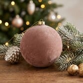 Kerstbal Yana L roze - Ø12CM van Countryfield