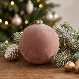 Kerstbal Yana L roze - Ø12CM