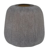 Vaas Ø23x24 cm PACENGO donker bruin van Light & Living