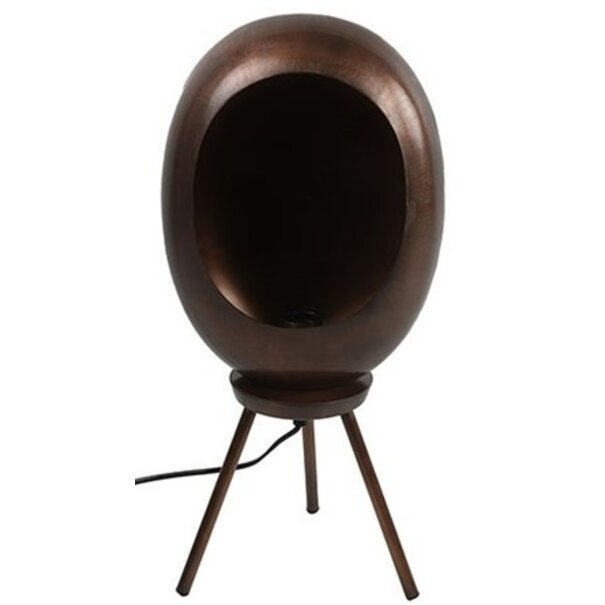 Countryfield Tafellamp E27 Eggy S Antiek Koper - Industrieel Design