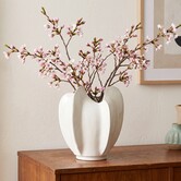 Vaas deco Ø31x34 cm TOPITA keramiek wit