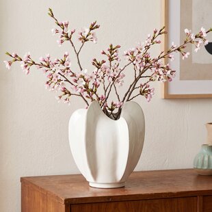 Vaas deco Ø31x34 cm TOPITA keramiek wit