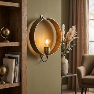 Wandlamp E27 Largo L Messing