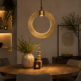 Hanglamp E27 Largo L messing