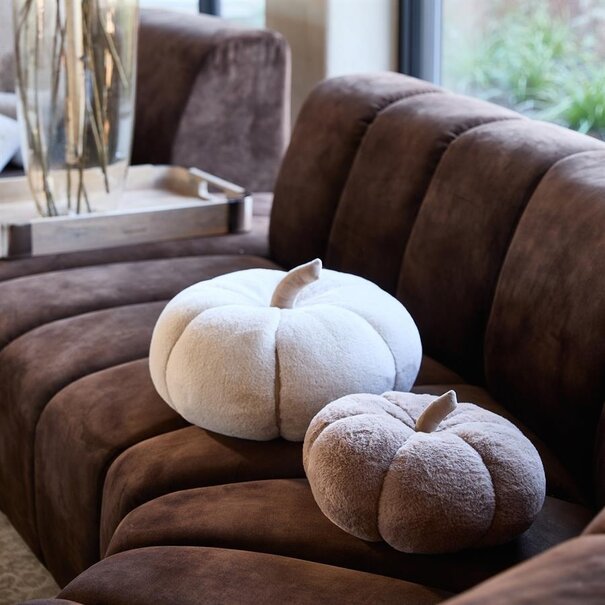 Riviera Maison Pumpkin Faux Fur Box kussen L