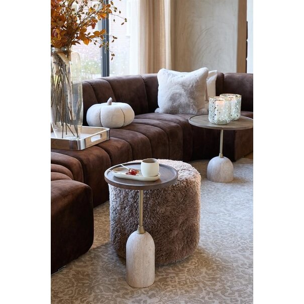 Riviera Maison Pumpkin Faux Fur Box kussen L