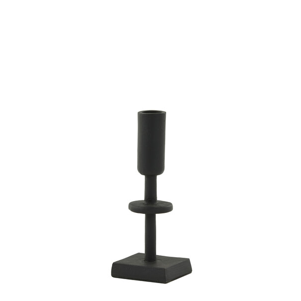 Light en Living Kandelaar KABIRA Mat Zwart 17 cm - Stijlvolle Woondecoratie