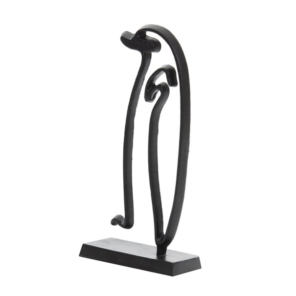 Light en Living Ornament op voet Pinguïn mat zwart - Stijlvol metalen woonaccessoire