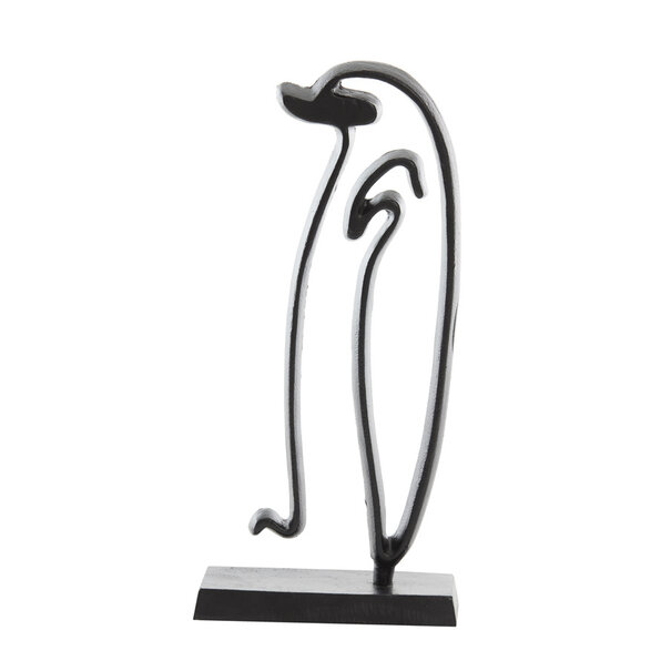 Light en Living Ornament op voet Pinguïn mat zwart - Stijlvol metalen woonaccessoire