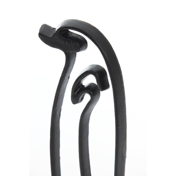 Light en Living Ornament op voet Pinguïn mat zwart - Stijlvol metalen woonaccessoire