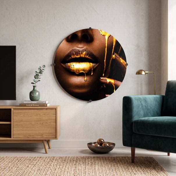 Countryfield Schilderij Chanel L zwart/goud - Luxe Wanddecoratie
