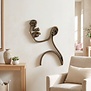 Wandornament FACE antiek brons - 2 afmetingen