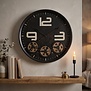 Thomas Kent Klok Dorset Zwart Ø 60 cm - Industriële Wandklok
