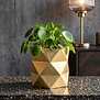 Bloempot Rombo XL goud - Luxe Industriële Bloempot