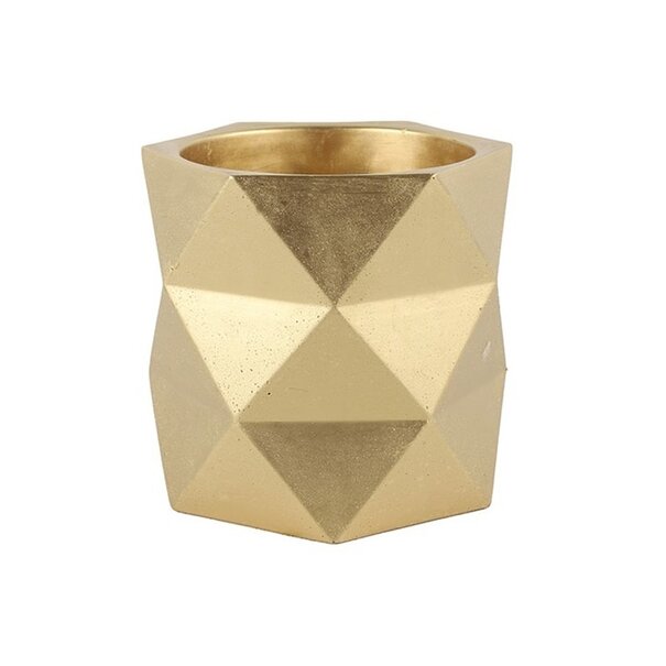 Countryfield Bloempot Rombo XL goud - Luxe Industriële Bloempot