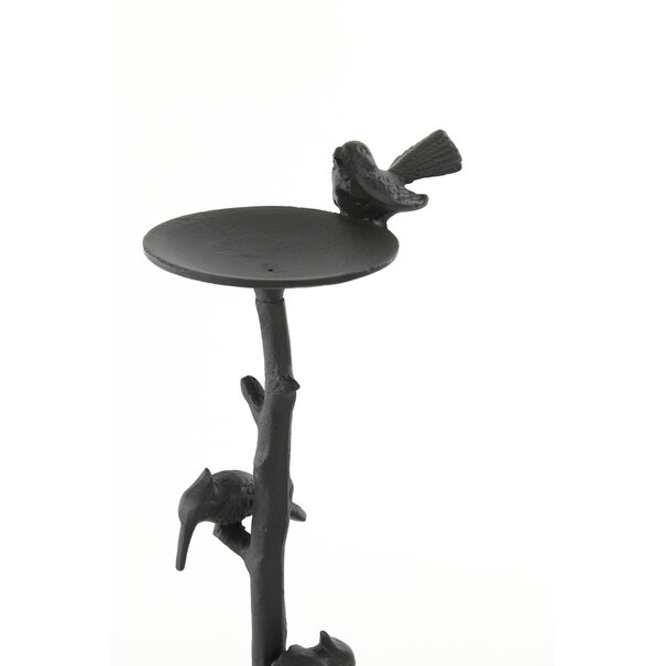 Light en Living Kandelaar 18x11,5x40 cm BIRD mat zwart