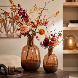 Fles 2-tone Claudia bruin