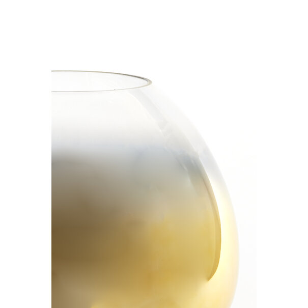 Light en Living Tafellamp MAYSON glas goud-helder Ø30x43 cm van Light & Living