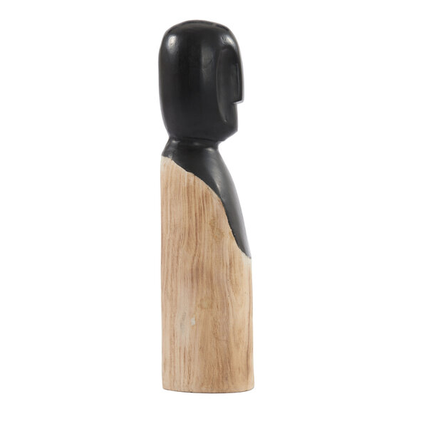 Light en Living Ornament LUMUNA hout naturel/zwart 11,5 x 12 x 41 cm