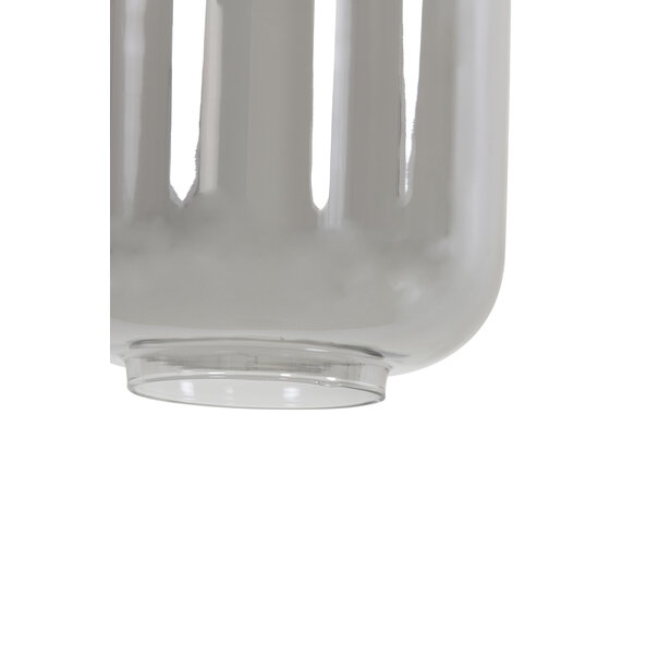 Light en Living Tafellamp LEKAR 27x18x58 cm - Antiek Brons met Smoke Glas