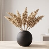 Kunsttak Sorghum beige - Sfeervolle zijden tak voor in de vaas