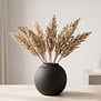 Kunsttak Sorghum beige - Sfeervolle zijden tak voor in de vaas