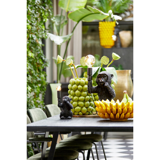 Light en Living Vaas deco LEMON groen - 14 cm hoog