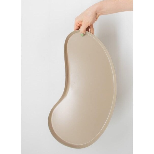 Metalen dienblad kidney sand S