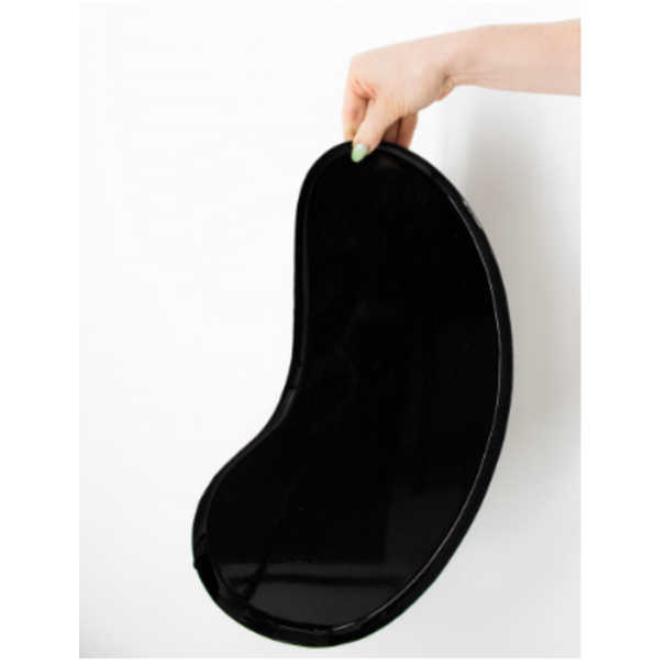 Metalen dienblad kidney zwart S