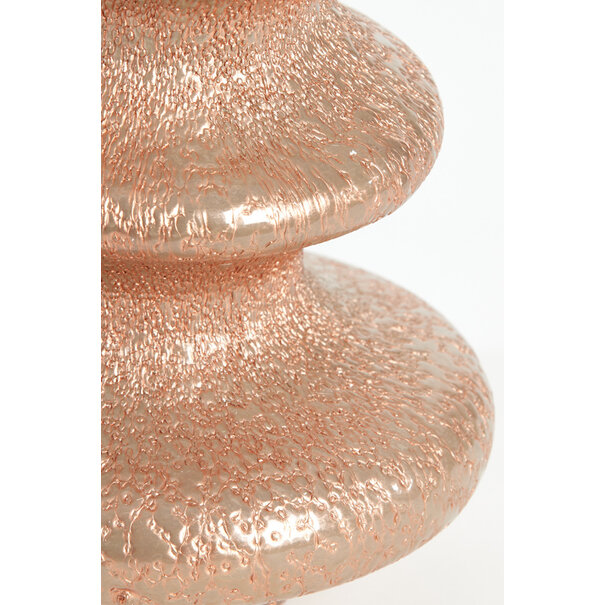 Light en Living Vaas GWETA Ø20x34 cm Glas Donker Koper