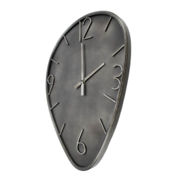 Wandklok Ringo organisch antraciet