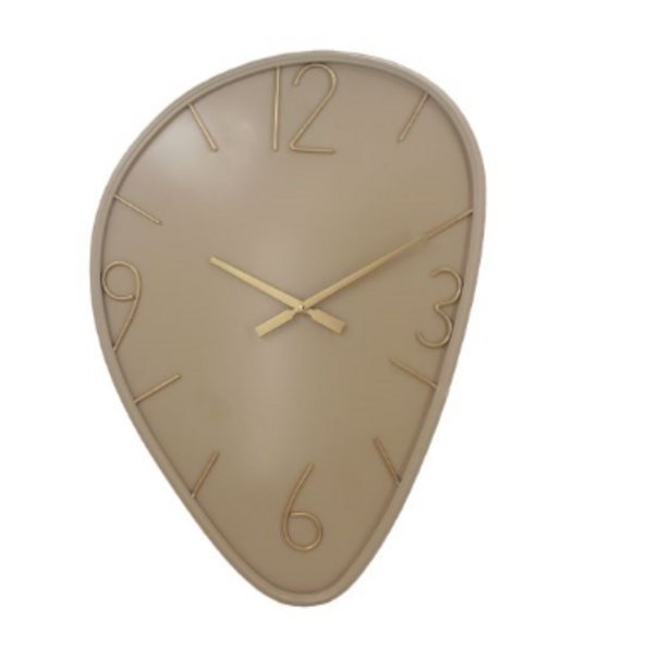 Wandklok Ringo organisch beige