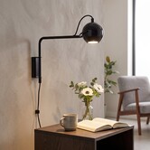 Wandlamp Camera - Stijlvolle Retro Wandlamp in Zwart