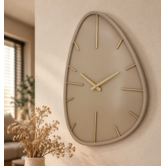 Wandklok Elio organisch beige