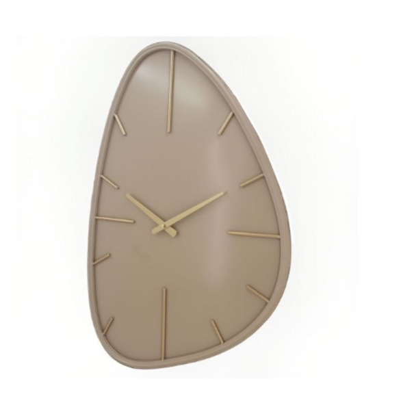 Wandklok Elio organisch beige