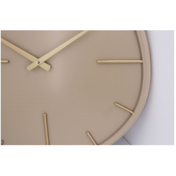 Wandklok Elio organisch beige
