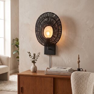 Wandlamp Ovo - Zwart