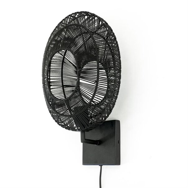 By Boo Wandlamp Ovo - Stijlvolle zwarte wandlamp van By Boo