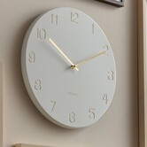 Wandklok Charm Engraved Numbers wit Ø 35 cm