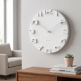 Wandklok On The Edge wit Ø 42 cm