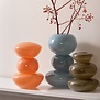 Vaas Bubbles glas groot lichtblauw