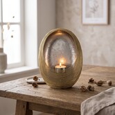 Theelicht hangend Yenthe messing/zilver - Diverse maten