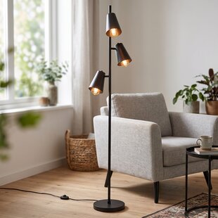 Vloerlamp Cole - zwart