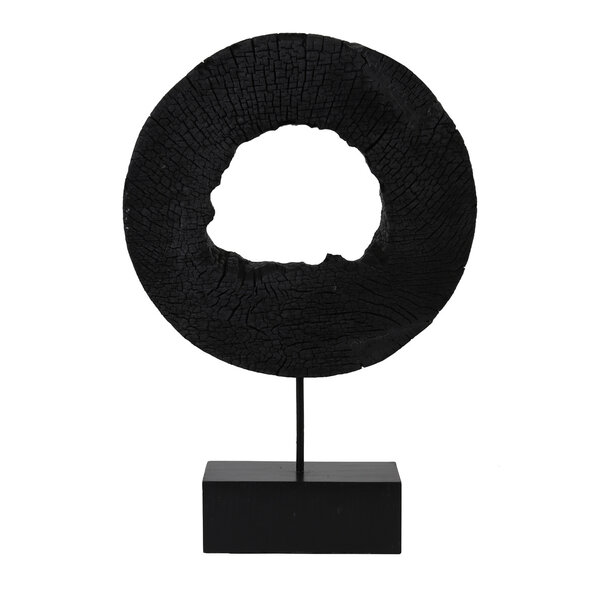 Light en Living Ornament op voet 35x10x53 cm XERRA - Hout en Zwart