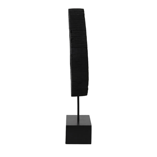 Light en Living Ornament op voet 35x10x53 cm XERRA - Hout en Zwart